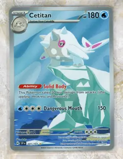 2024 Pokemon Scarlet & Violet SSP EN-Surging Sparks #201 Cetitan IR - Image 1