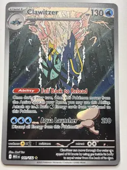 Pokemon TCG: Mega Evolution - Clawitzer (141/132) Full Art Illustration Rare NM - Image 1