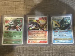 Pokemon Diamond & Pearl LV X Lot-Torterra 122/130, Infernape DP10, Empoleon DP11 - Image 1