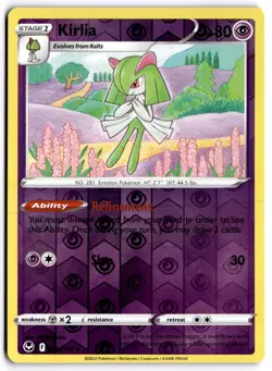 Pokemon TCG Kirlia 068/195 Swsh12: Silver Tempest Reverse Holo - Image 1