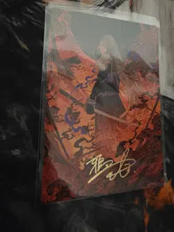 Nibelheim Aflame Art Series Card Gold Signature Stamped Final Fantasy MTG 35/53 - Image 1