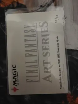 Nibelheim Aflame Art Series Card Gold Signature Stamped Final Fantasy MTG 35/53 - Image 3