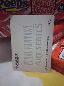 Nibelheim Aflame Art Series Card Gold Signature Stamped Final Fantasy MTG 35/53 - Image 4