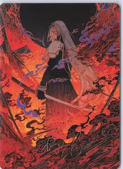 Nibelheim Aflame Art Card (Gold-Stamped Signature) S Art Series: FINAL FANTASY 3 - Image 1
