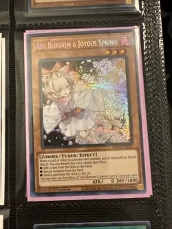 Yugioh Ash Blossom & Joyous Spring MP22-EN257 Secret Rare 1st Ed - Image 1
