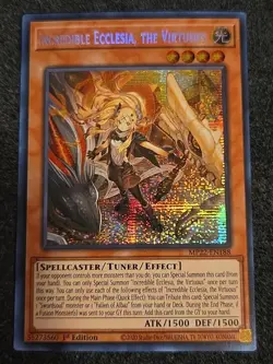 Yugioh - Incredible Ecclesia, The Virtuous MP22-EN188 1st Edition Secret Rare NM - Image 1