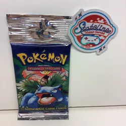 HEAVY Wizards of the Coast Pokemon Base Set Booster Pack Hanger Tab AUTHENTIC!! 742818061582 - Image 2