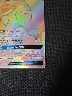Pokemon TCG Salamence GX Dragon Majesty Holo Card 73/70 Rainbow Secret Rare - Image 4