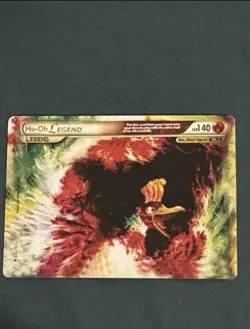 Pokemon TCG Ho-Oh Legend Card 111-112/123 Heart Gold Soulsilver Top And Bottom - Image 3