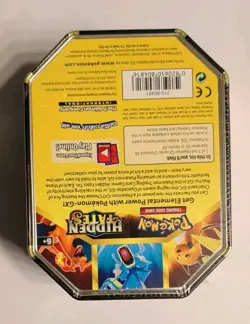 Pokemon TCG - 1st Run - 2019 HIDDEN FATES RAICHU GX Tin - Factory Sealed! MINT 820650804816 - Image 5