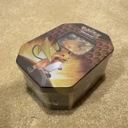 Pokemon TCG - Hidden Fates - Raichu GX Tin - Factory Sealed 820650804816 - Image 1