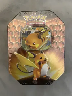 Pokemon TCG : Hidden Fates Tin - Raichu GX -BRAND NEW - FACTORY SEALED 820650804816 - Image 1