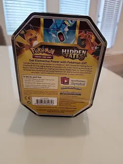 Pokemon TCG : Hidden Fates Tin - Raichu GX - BRAND NEW - FACTORY SEALED 820650804816 - Image 2