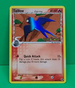 Pokemon TCG EX Dragon Frontiers Stamped Reverse Holo Tailow 66/101 Nice! 2006 - Image 3
