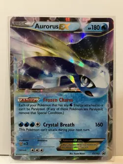 Aurorus EX XY102 Black Star Promo Full Art Holo NEAR MINT/ LP Pokemon Card TCG - Image 1