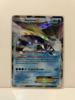 Aurorus EX XY102 Black Star Promo Full Art Holo NEAR MINT/ LP Pokemon Card TCG - Image 2