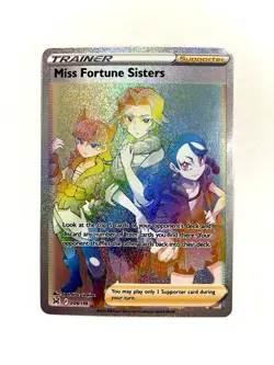 Miss Fortune Sisters 209/196 Lost Origin Secret Rainbow Rare Pokemon TCG Card NM - Image 1