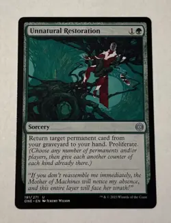 MTG Unnatural Restoration - Phyrexia: All Will Be One LP - Image 1