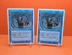 🔵🔵🔵 (2) 1995 Magic The Gathering PSIONIC ENTITY 4TH EDITION PLAYED 🔵🔵🔵 - Image 1