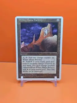 🟤🟤🟤 1995 Magic The Gathering WHITE MANA BATTERY 4TH EDITION PLAYED 🟤🟤🟤 - Image 1