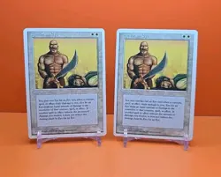 ⚪⚪⚪ (2) 1995 Magic The Gathering EYE FOR AN EYE 4TH EDITION PLAYED ⚪⚪⚪ - Image 1