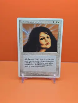 ⚪⚪⚪ 1995 Magic The Gathering REVERSE DAMAGE 4TH EDITION PLAYED ⚪⚪⚪ - Image 1