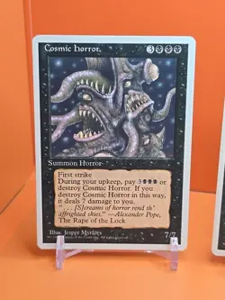 ⚫⚫⚫ (4) 1995 Magic The Gathering COSMIC HORROR 4TH EDITION PLAYED ⚫⚫⚫ - Image 2