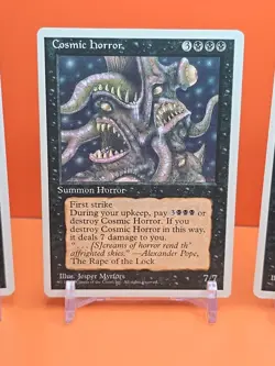 ⚫⚫⚫ (4) 1995 Magic The Gathering COSMIC HORROR 4TH EDITION PLAYED ⚫⚫⚫ - Image 3