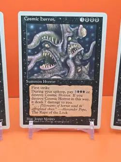 ⚫⚫⚫ (4) 1995 Magic The Gathering COSMIC HORROR 4TH EDITION PLAYED ⚫⚫⚫ - Image 4