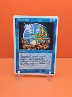 🔵🔵🔵 1995 Magic The Gathering ENERGY FLUX 4TH EDITION PLAYED 🔵🔵🔵 - Image 1