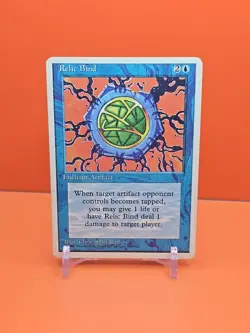 🔵🔵🔵 1995 Magic The Gathering RELIC BIND 4TH EDITION PLAYED 🔵🔵🔵 - Image 1