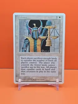 ⚪⚪⚪ 1995 MAGIC The Gathering BALANCE 4TH EDITION PLAYED ⚪⚪⚪ - Image 1