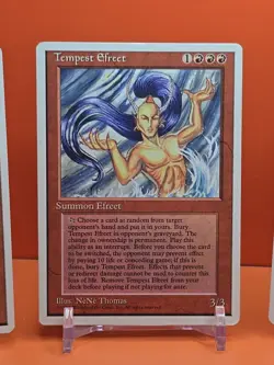 🔴🔴🔴 (4) 1995 Magic The Gathering TEMPEST EFREET 4TH EDITION PLAYED 🔴🔴🔴 - Image 3