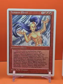 🔴🔴🔴 (4) 1995 Magic The Gathering TEMPEST EFREET 4TH EDITION PLAYED 🔴🔴🔴 - Image 4