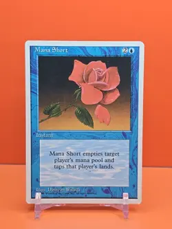 🔵🔵🔵 1995 Magic The Gathering MANA SHORT 4TH EDITION LIGHT PLAYED 🔵🔵🔵 - Image 1