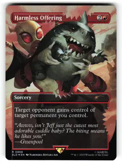 Harmless Offering #0868 (Rainbow Foil) (NM) Secret Lair Marvel Deadpool SLD MTG - Image 1