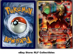 2017 Pokemon, XY Promos, #XY185 Volcanion, Holo Black Star Promo - Image 1