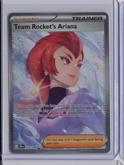 Pokemon Team Rockets Ariana Special Illustration Card 237/182 Destined Rivals NM - Image 1