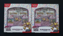 2- Pokemon TCG Scarlet & Violet 151 Alakazam EX Collection Factory Sealed Swirl - Image 1