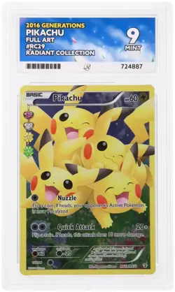 Ace 9 Pikachu #RC29 XY Generations Radiant Collection | Pokemon - Image 2
