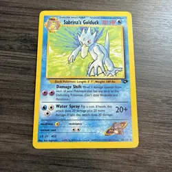 Sabrina's Golduck 30/132 Pokemon Card TCG Gym Challenge LP Vintage 2000 - Image 1