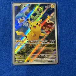 Pikachu 27 - NM - Scarlet & Violet Promo Full Art Promo Pokemon Card - Image 1