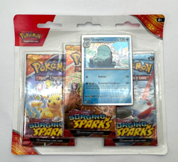 Surging Sparks 3 Pack Blister w/ Promo Pokemon TCG Scarlet & Violet Sealed - Image 1