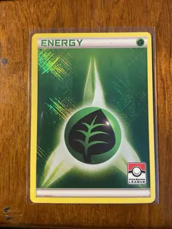 Grass Energy League Stamped Promo 2011 Crosshatch Pokemon TCG Card LP - Image 1