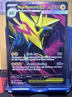 Mega Manectric EX Full Art Ultra Rare Mega Evolution English 158/132 Pokemon - Image 1