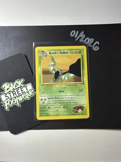 Brock's Golbat 39/132, Gym Heroes, Pokemon TCG, 2000, Vintage, Uncommon, NM - Image 3