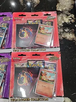 Lot Of 8! Pokemon TCG Ascended Heroes 3 Pack Blister Pack (Gastly & Charmander) - Image 4
