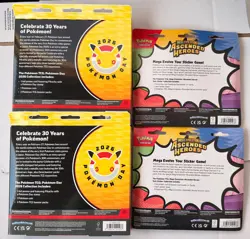 Pokemon Ascended Heroes Tech Sticker Collection Plus Celebrate 30 Years In Hand - Image 2