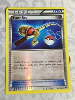 D1412 POKEMON TCG NOBLE VICTORIES SUPER ROD 95 LP REVERSE HOLO UNCOMMON - Image 1