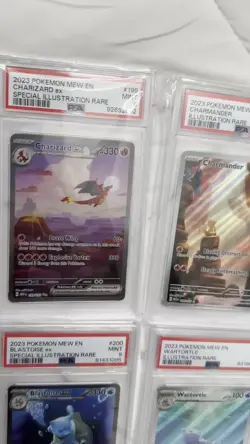 Pokemon SV 151 EN PSA 9 SIR Complete Starter & Evolutions 9 Card Set - Image 2